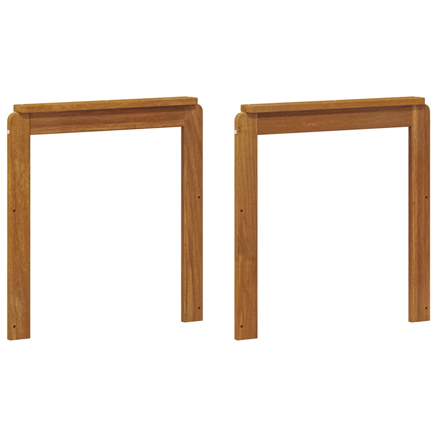 vidaXL Armrests 2 pcs Brown 59 x 6 x 61 cm Engineered Wood