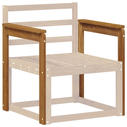 vidaXL Armrests 2 pcs Brown 59 x 6 x 61 cm Engineered Wood