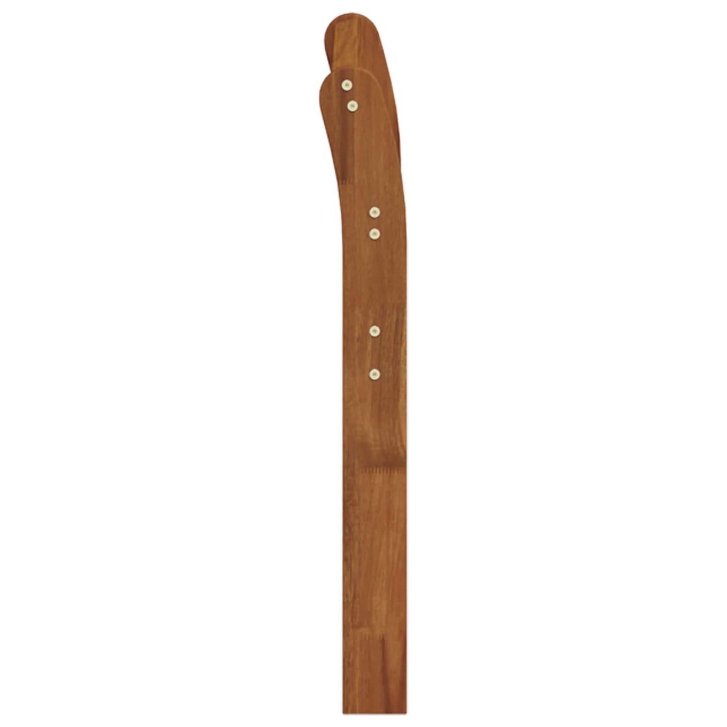 vidaXL Armrest 2 pcs Natural 58.5 x 8 x 60 cm Solid Acacia Wood