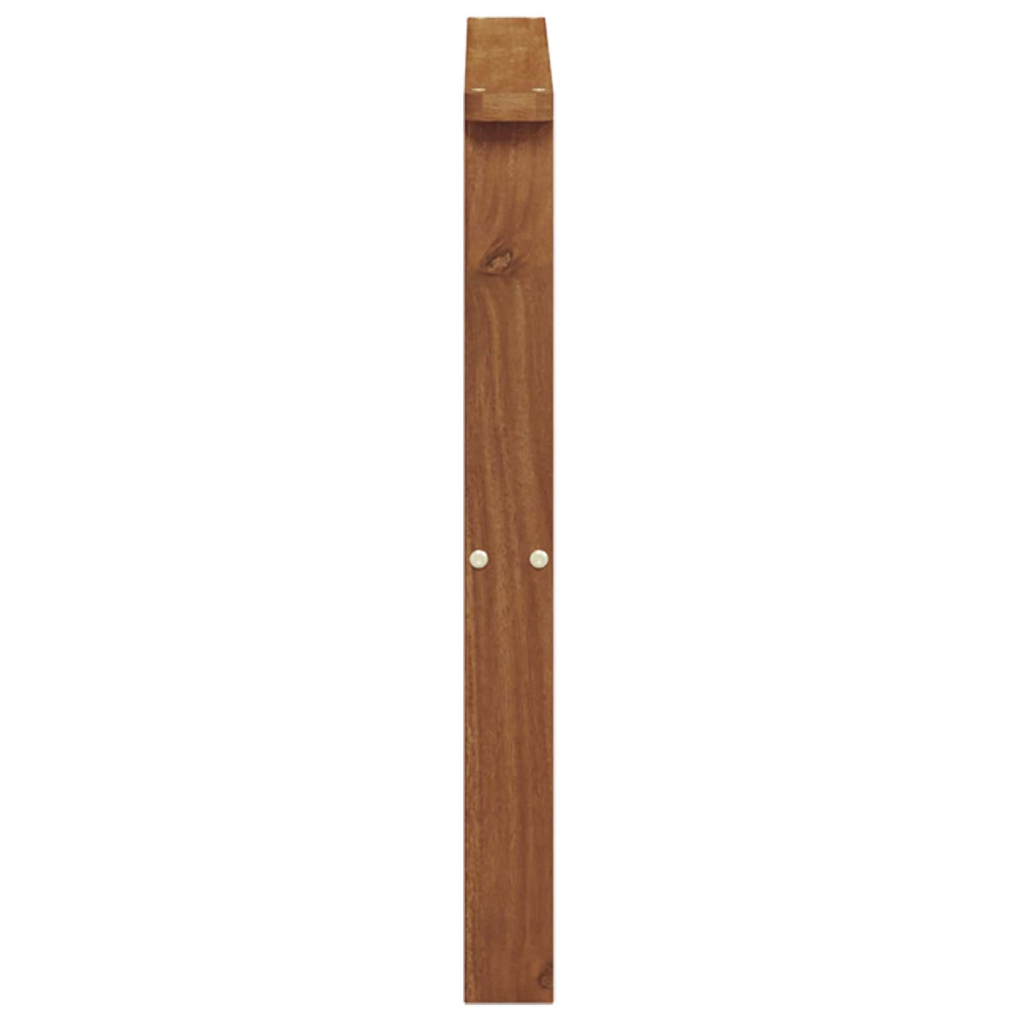 vidaXL Armrest 2 pcs Natural 60 x 6 x 61 cm Solid Acacia Wood