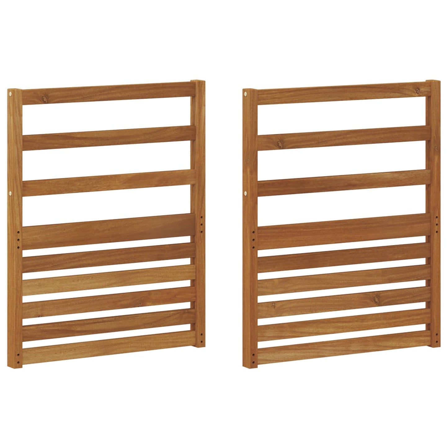 vidaXL Armrests 2 pcs Brown 59 x 4 x 73 cm Engineered Wood