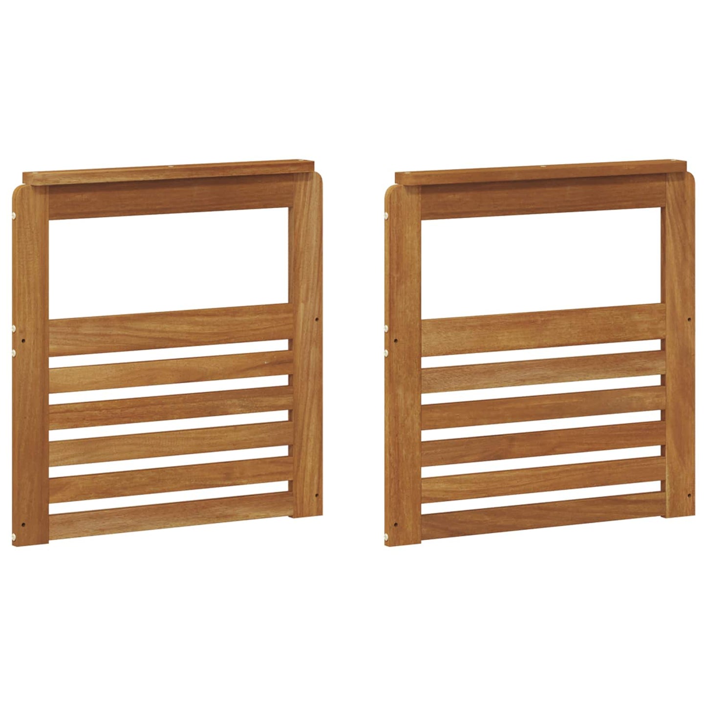 vidaXL Armrests 2 pcs Brown 59 x 6 x 61 cm Engineered Wood