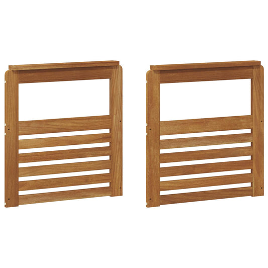 vidaXL Armrests 2 pcs Brown 59 x 6 x 61 cm Engineered Wood