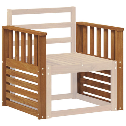 vidaXL Armrests 2 pcs Brown 60 x 6 x 61 cm Engineered Wood