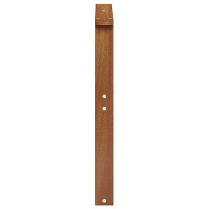 vidaXL Armrests 2 pcs Brown 60 x 6 x 61 cm Engineered Wood