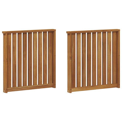vidaXL Armrests 2 pcs Brown 60 x 6 x 61 cm Engineered Wood