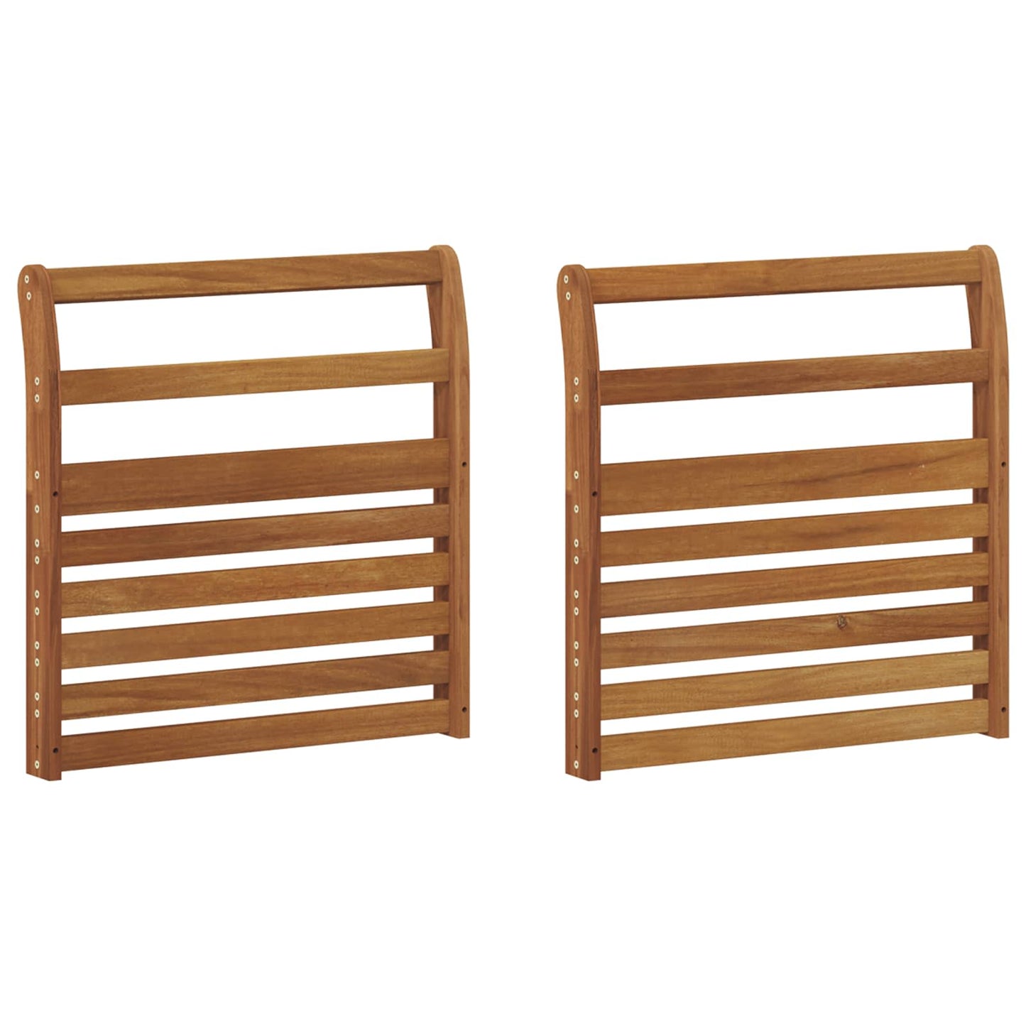 vidaXL Armrest 2 pcs Natural 58.5 x 8 x 60 cm Solid Acacia Wood