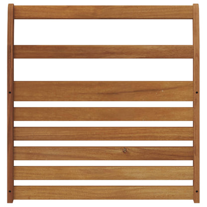 vidaXL Armrest 2 pcs Natural 58.5 x 8 x 60 cm Solid Acacia Wood