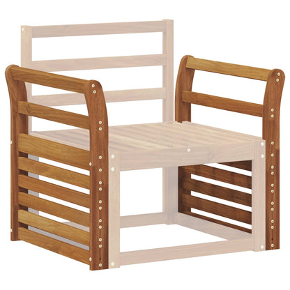 vidaXL Armrest 2 pcs Natural 58.5 x 8 x 60 cm Solid Acacia Wood