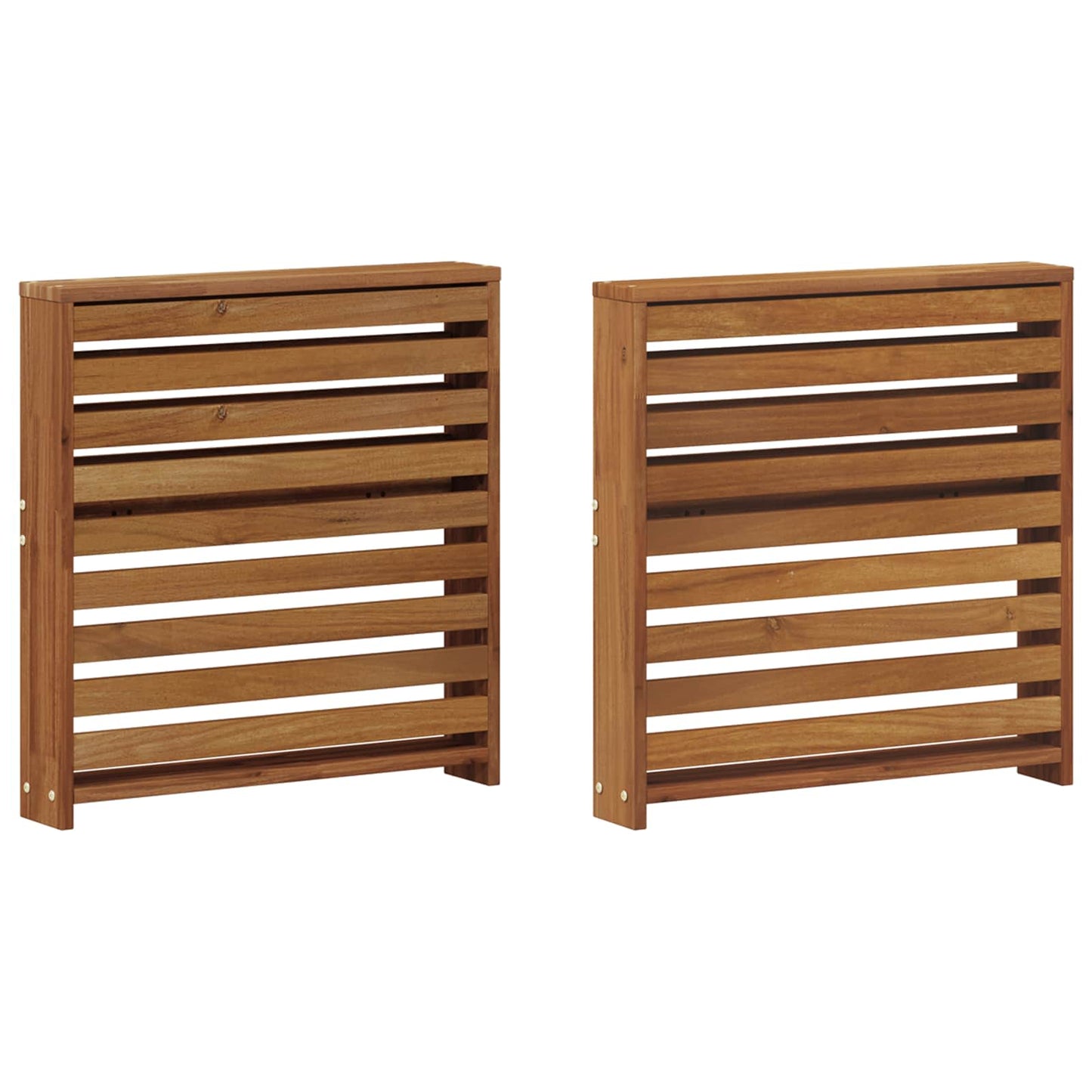 vidaXL Armrests 2 pcs Brown 58.5 x 10 x 61 cm Engineered Wood