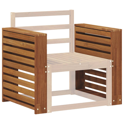 vidaXL Armrests 2 pcs Brown 58.5 x 10 x 61 cm Engineered Wood