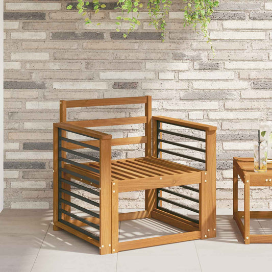 vidaXL Armrest 2 pcs Natural 60 x 6 x 61 cm Solid Acacia Wood