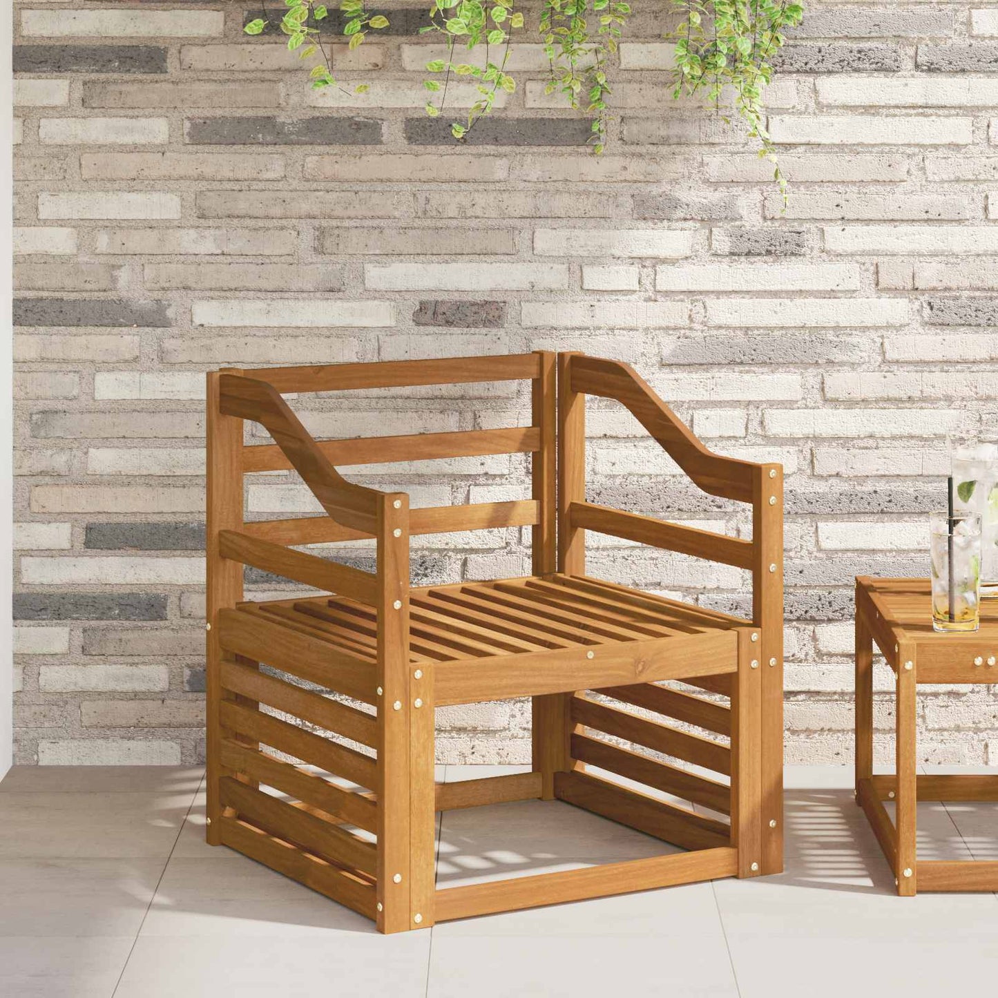 vidaXL Armrests 2 pcs Brown 59 x 4 x 73 cm Engineered Wood