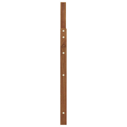 vidaXL Armrests 2 pcs Brown 59 x 4 x 73 cm Engineered Wood