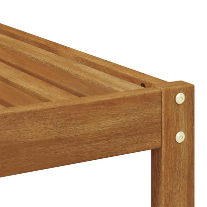 vidaXL Outdoor Table Natural 79 x 79 x 37 cm