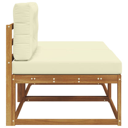 vidaXL Sectional Sofa Units with Cushion 2 Piece Natural
