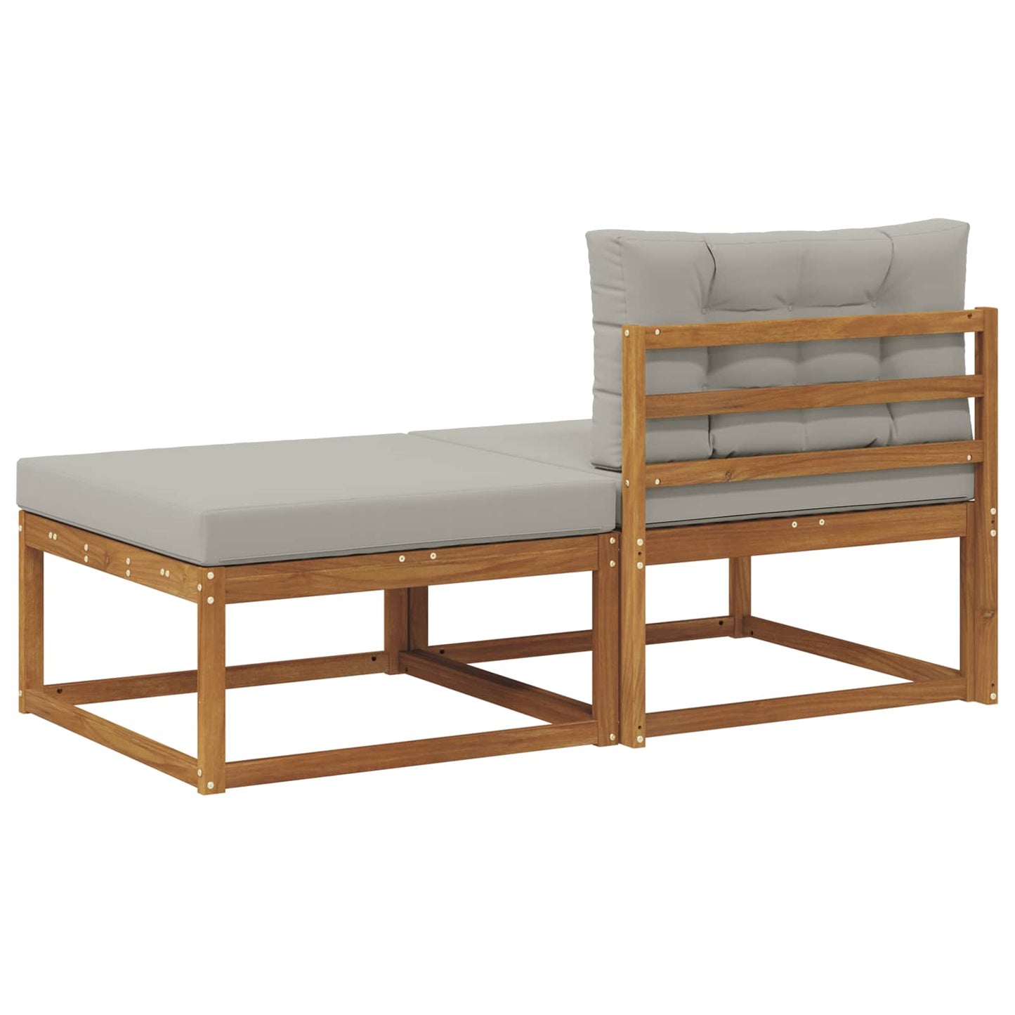 vidaXL Sectional Sofa Units with Cushion 2 Piece Natural