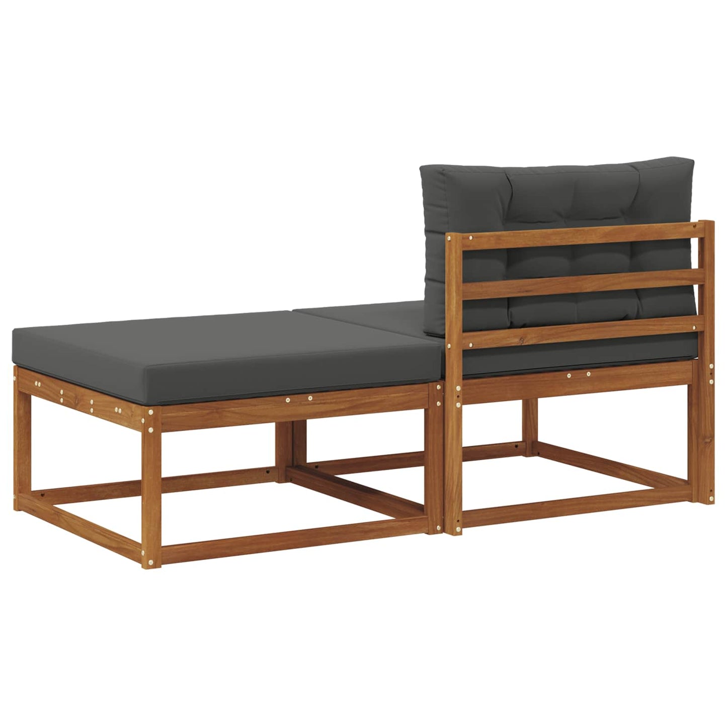 vidaXL Sectional Sofa Units with Cushion 2 Piece Natural