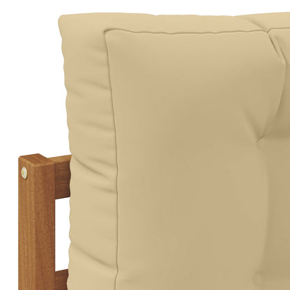 vidaXL Sectional Sofa Units with Cushion 2 Piece Natural