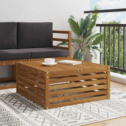 vidaXL Outdoor Table Solid Acacia Wood Natural 79 x 79 x 37 cm