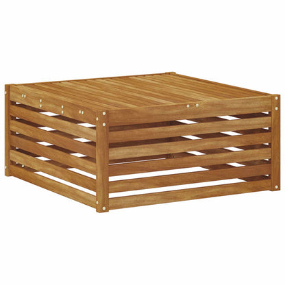 vidaXL Outdoor Table Solid Acacia Wood Natural 79 x 79 x 37 cm