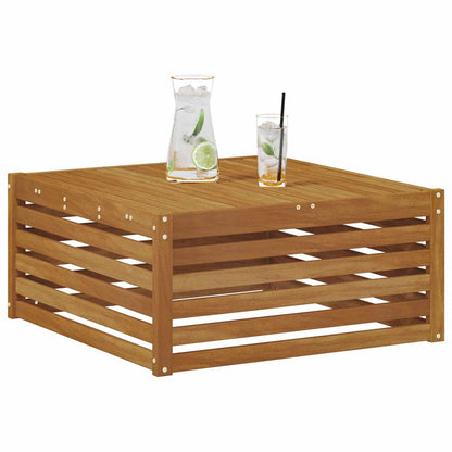 vidaXL Outdoor Table Solid Acacia Wood Natural 79 x 79 x 37 cm