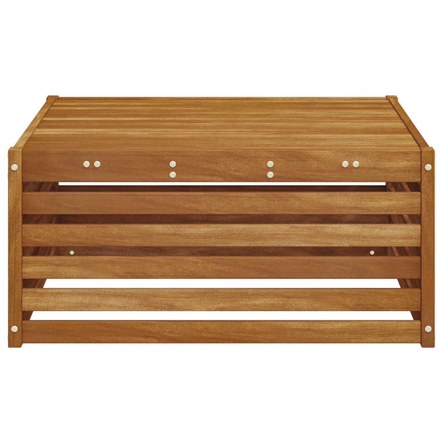 vidaXL Outdoor Table Solid Acacia Wood Natural 79 x 79 x 37 cm