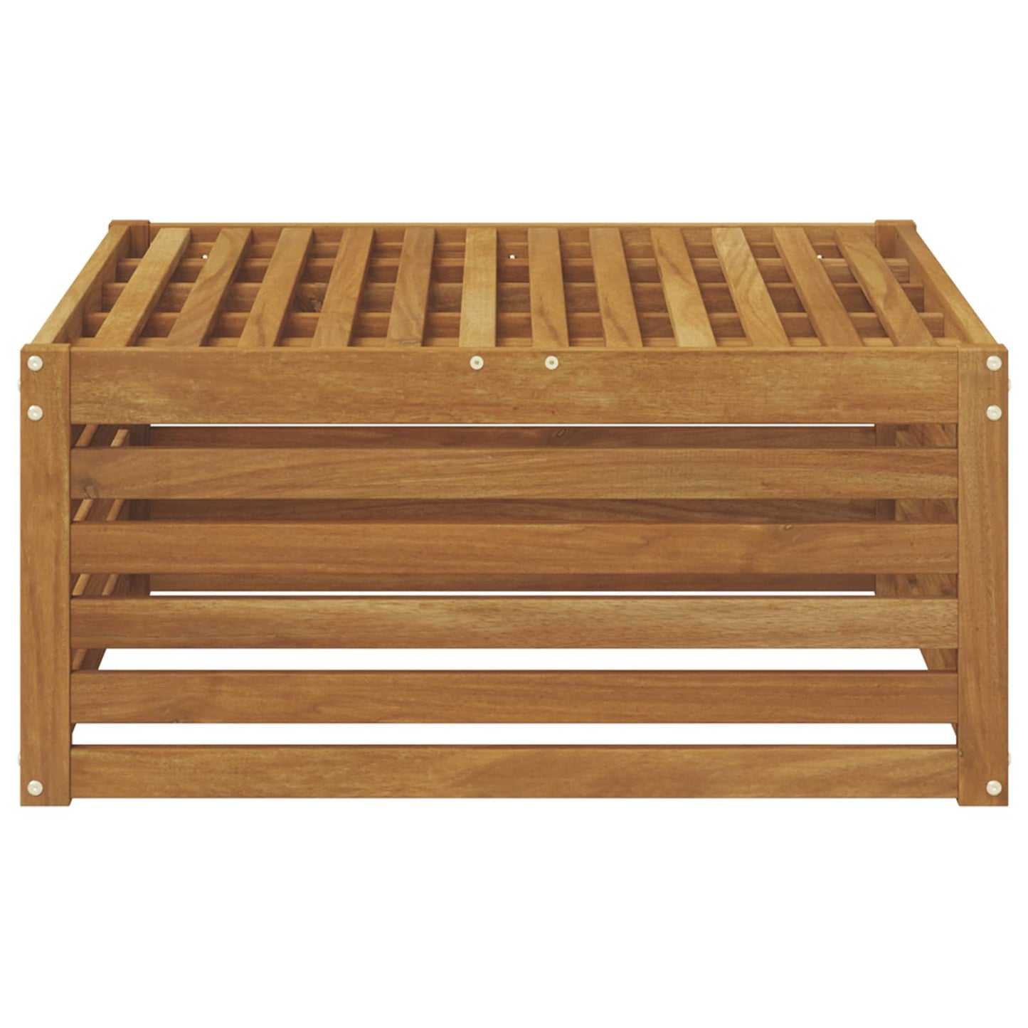 vidaXL Outdoor Footstool Natural 79 x 79 x 37 cm Solid Acacia Wood