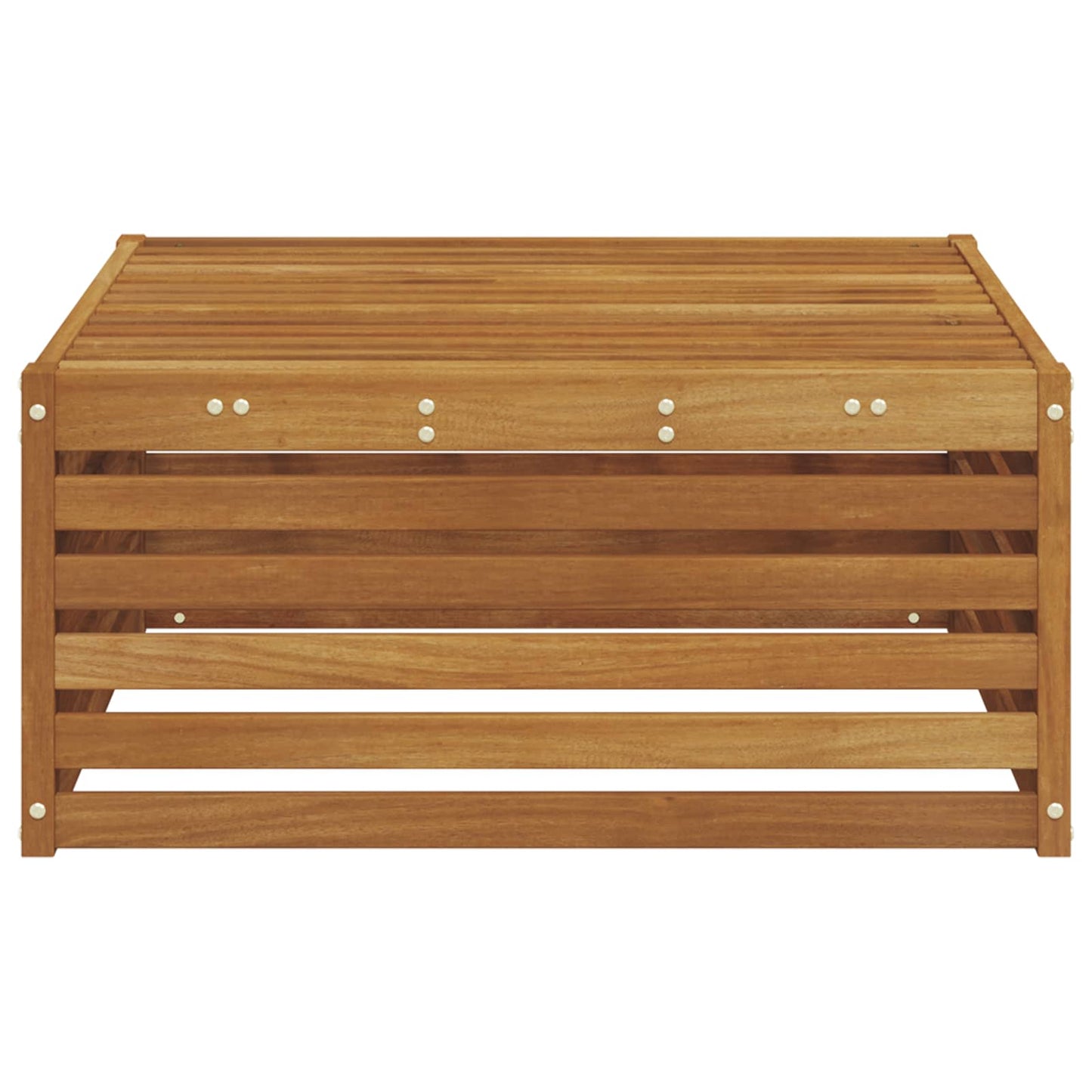 vidaXL Outdoor Footstool Natural 79 x 79 x 37 cm Solid Acacia Wood