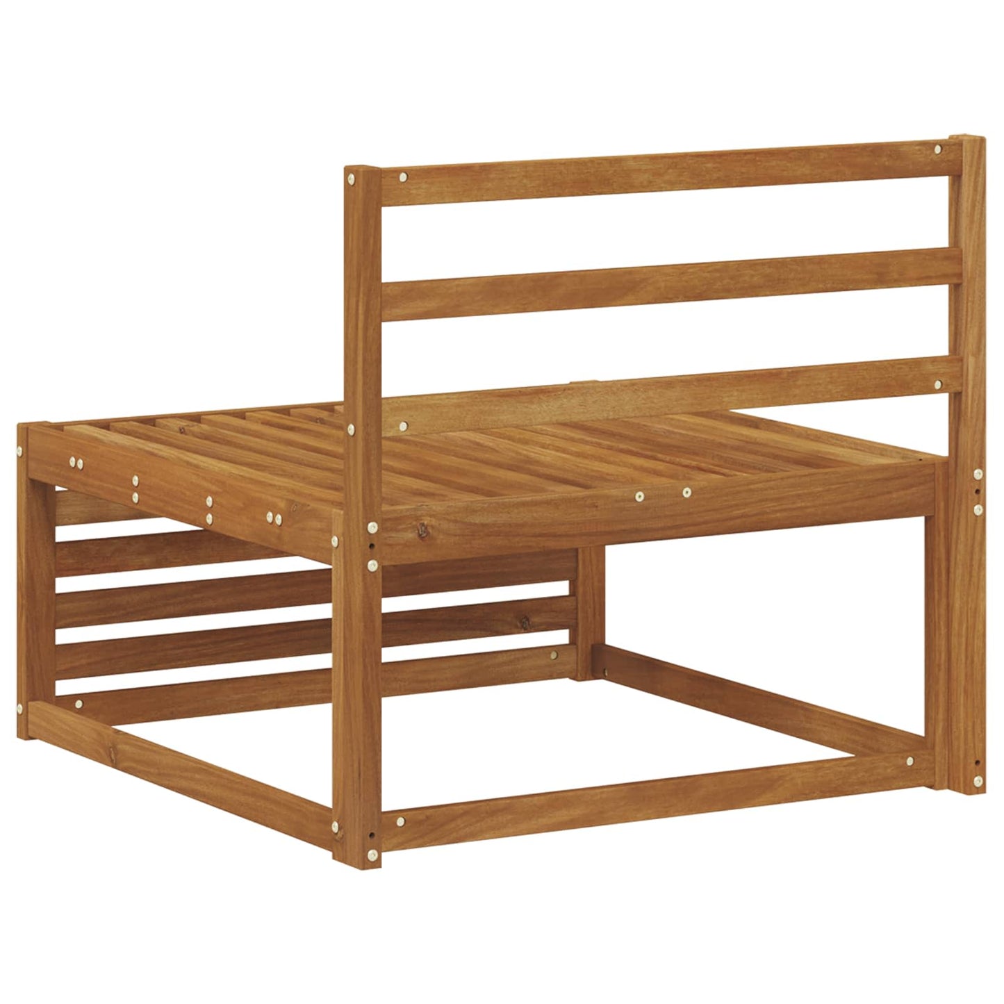vidaXL Outdoor Middle Sofa Solid Acacia Wood Natural 79 x 83 x 73 cm