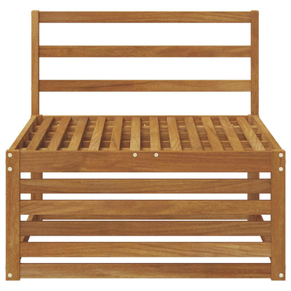 vidaXL Outdoor Middle Sofa Solid Acacia Wood Natural 79 x 83 x 73 cm