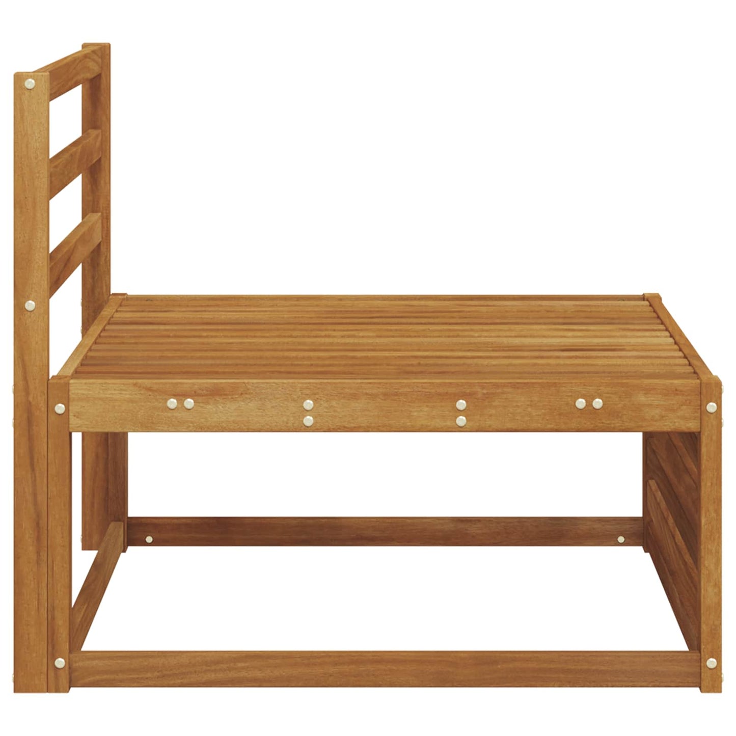 vidaXL Outdoor Middle Sofa Solid Acacia Wood Natural 79 x 83 x 73 cm