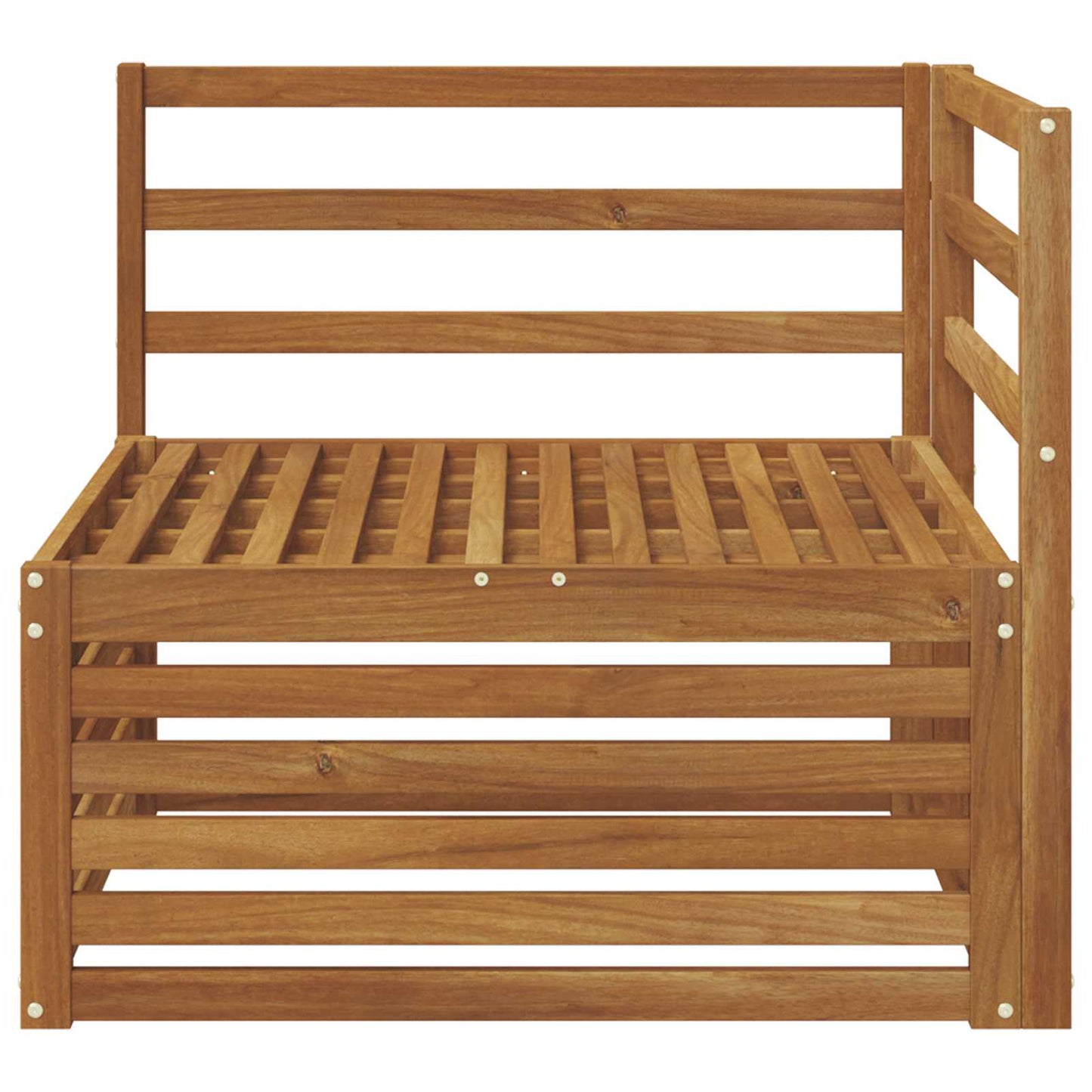 vidaXL Outdoor Corner sofa Solid Acacia Wood Natural 83 x 83 x 73 cm