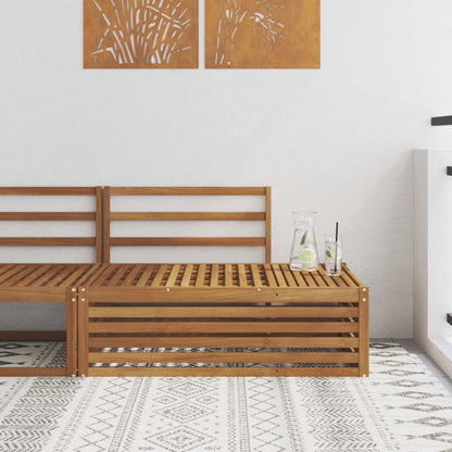 vidaXL Outdoor End sofa Natural 115 x 83 x 73 cm Solid Acacia Wood