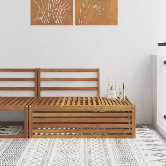 vidaXL Outdoor End sofa Natural 115 x 83 x 73 cm Solid Acacia Wood
