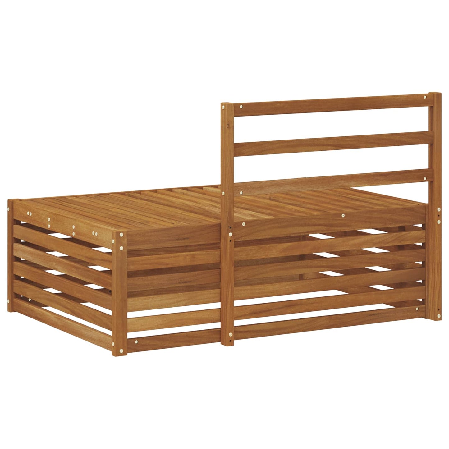 vidaXL Outdoor End sofa Natural 115 x 83 x 73 cm Solid Acacia Wood