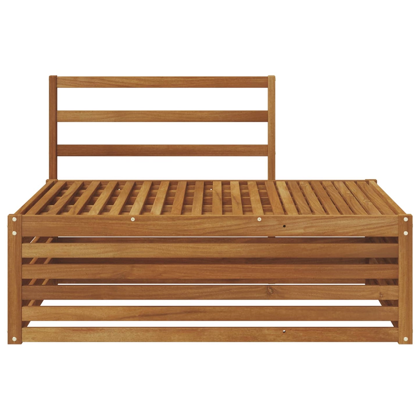 vidaXL Outdoor End sofa Natural 115 x 83 x 73 cm Solid Acacia Wood