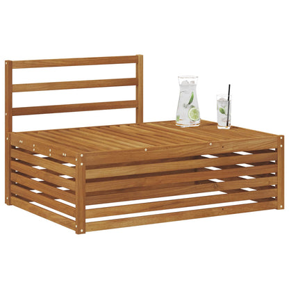 vidaXL Outdoor End sofa Natural 115 x 83 x 73 cm Solid Acacia Wood