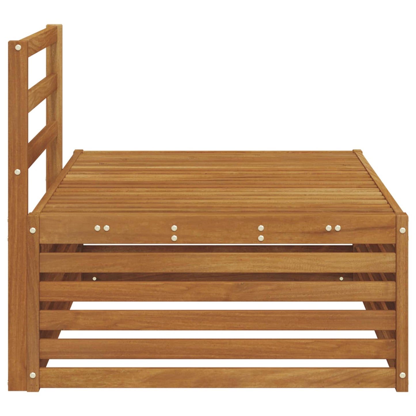 vidaXL Outdoor End sofa Natural 115 x 83 x 73 cm Solid Acacia Wood