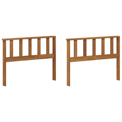 vidaXL Armrest 2 pcs Natural 80 x 6 x 61 cm Solid Acacia Wood
