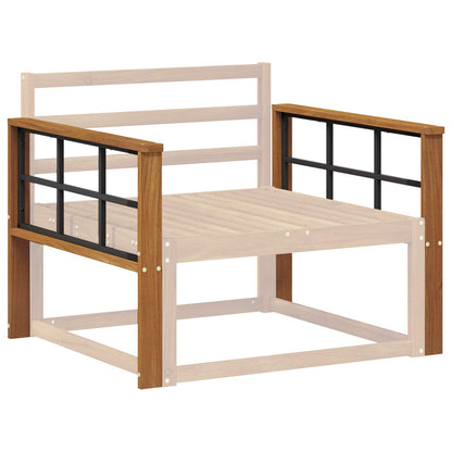vidaXL Armrest 2 pcs Natural 78.5 x 6 x 61 cm Solid Acacia Wood