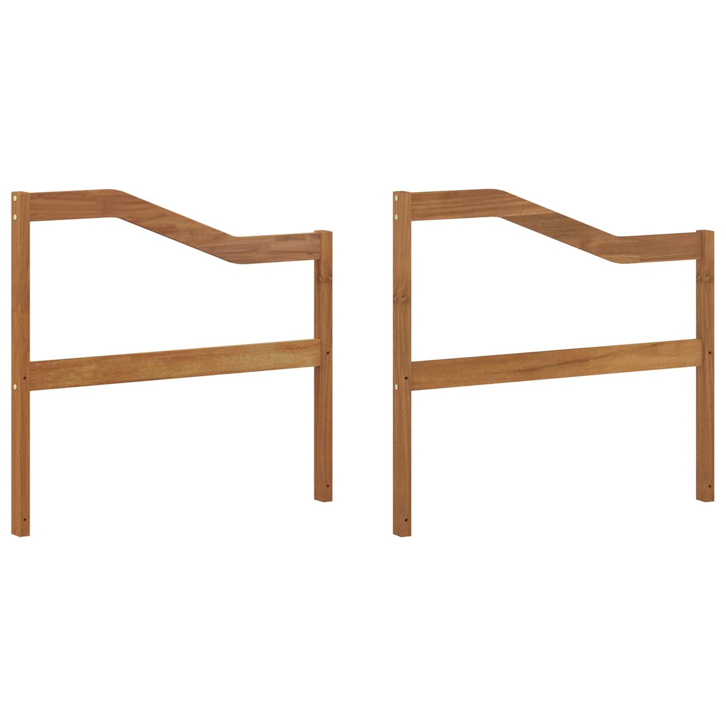 vidaXL Armrest 2 pcs Natural 79 x 4 x 73 cm Solid Acacia Wood