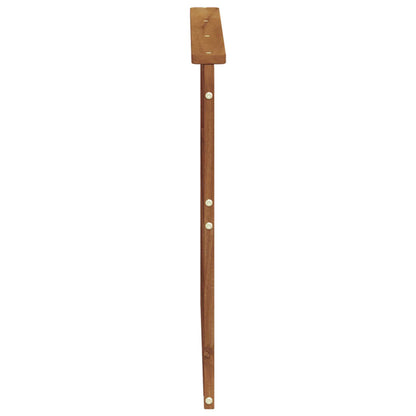 vidaXL Armrest 2 pcs Natural 79 x 6 x 61 cm Solid Acacia Wood