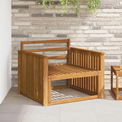 vidaXL Armrest 2 pcs Natural 80 x 6 x 61 cm Solid Acacia Wood