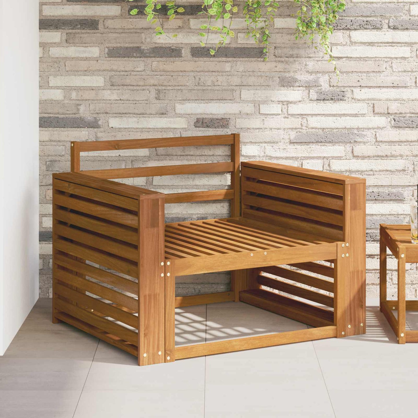 vidaXL Armrest 2 pcs Natural 78.5 x 10 x 61 cm Solid Acacia Wood