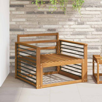 vidaXL Armrest 2 pcs Natural 80 x 6 x 61 cm Solid Acacia Wood