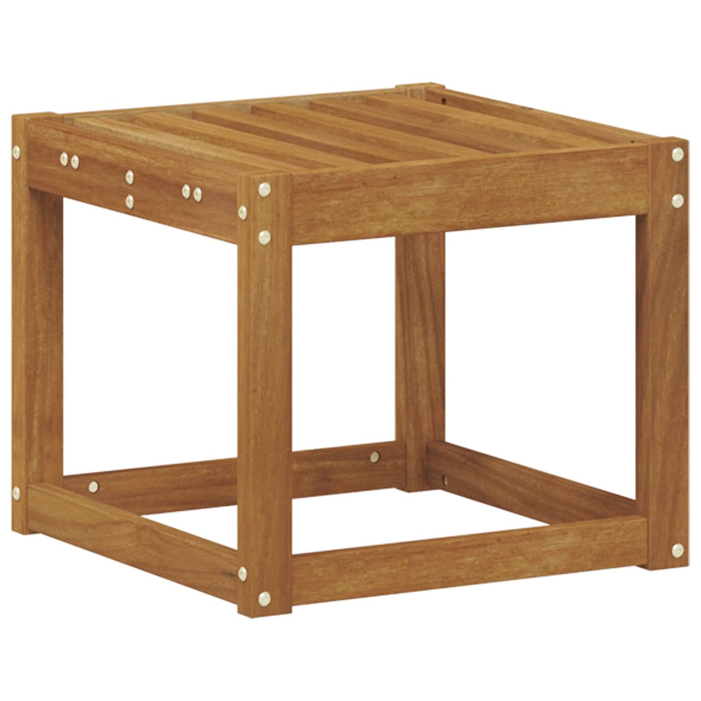 vidaXL Stool Bench Solid Acacia Wood Natural 43 x 43 x 37 cm