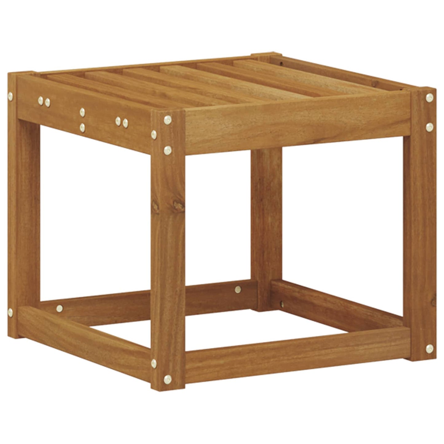 vidaXL Stool Bench Solid Acacia Wood Natural 43 x 43 x 37 cm