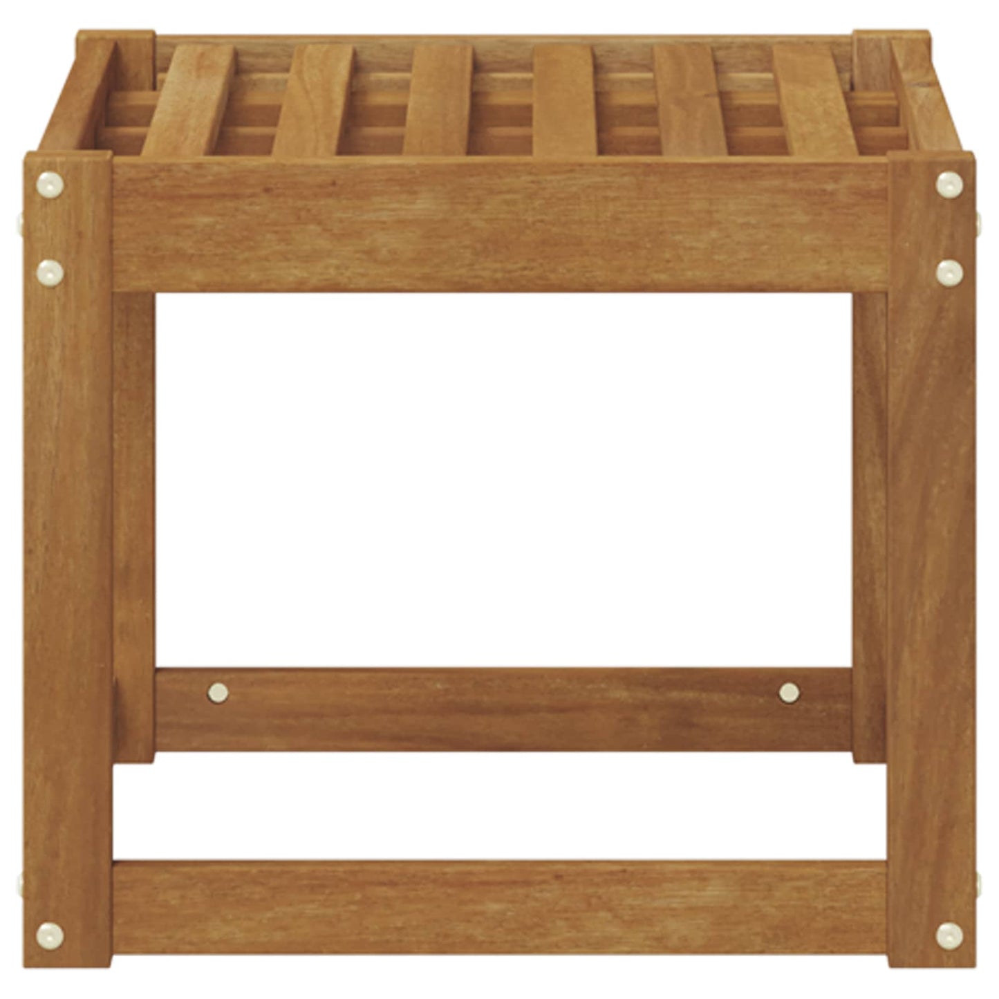 vidaXL Stool Bench Natural 43 x 43 x 37 cm Solid Acacia Wood
