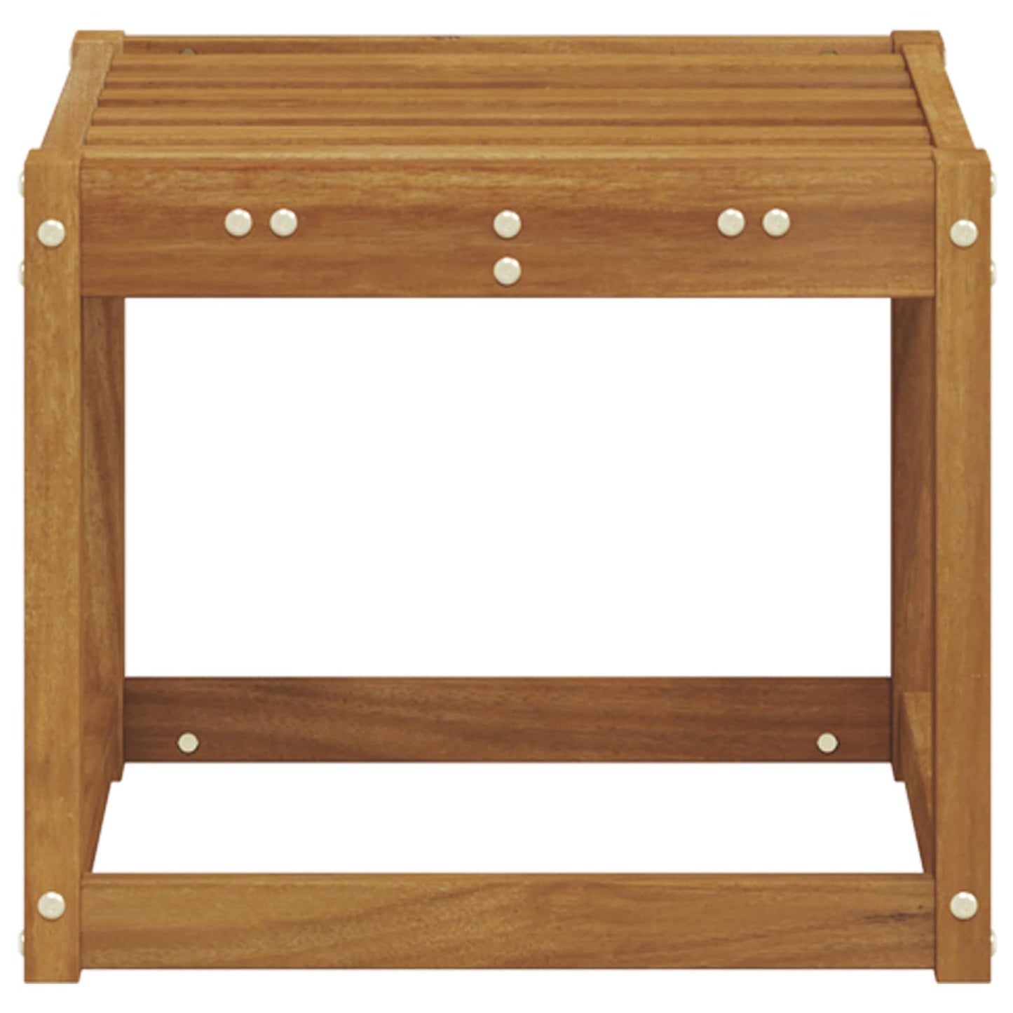 vidaXL Stool Bench Solid Acacia Wood Natural 43 x 43 x 37 cm